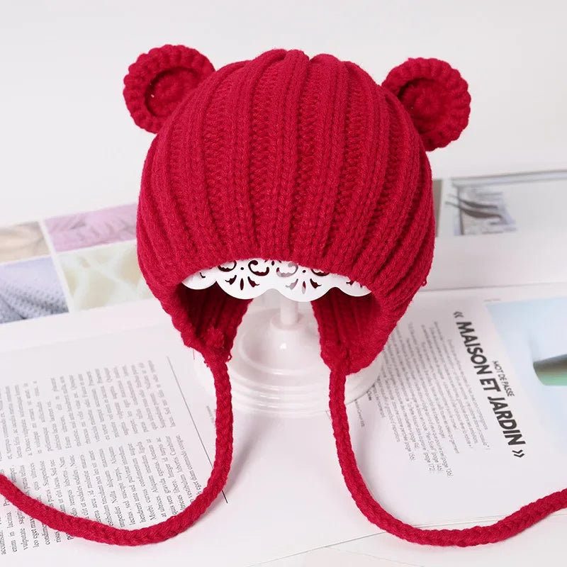 Girls Boys Cap Kids Beanie Infant Hat New Children Baby Cap Soft Warm Hat Beanies 6-24 Months