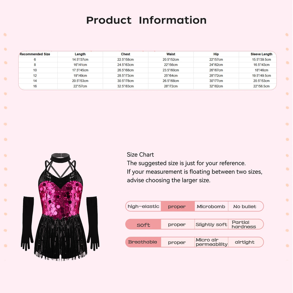 Kids Girls Latin Dance Dress Halter Sleeveless Shiny Sequins Fringed Leotard with Gloves Tango Samba Salsa Ballroom Dancewear