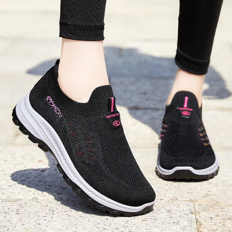 Women's Casual Sneakers Summer Soft Sole Outdoor Running Shoe Non Slip Breathable Comfortable Mom Shoes New Platform Women Shoes