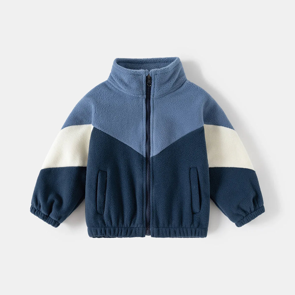 Kids Polar Fleece Jackets for Boys Clothes Toddler 2 3 4 5 6 7 Years Thick Warm Autumn Full Zipper Coats Winter Outerwear Jacket