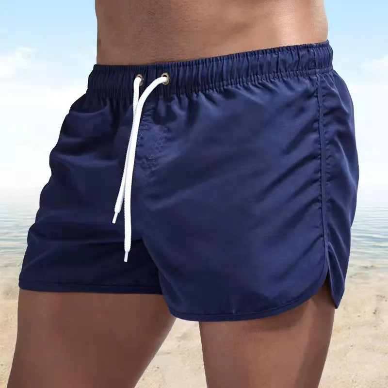Shorts For Mens 2025 Summer Men's Swimwear Shorts Brand Beachwear Sexy Swim Trunks Men Swimsuits Low Waist Breathable Beach Wear