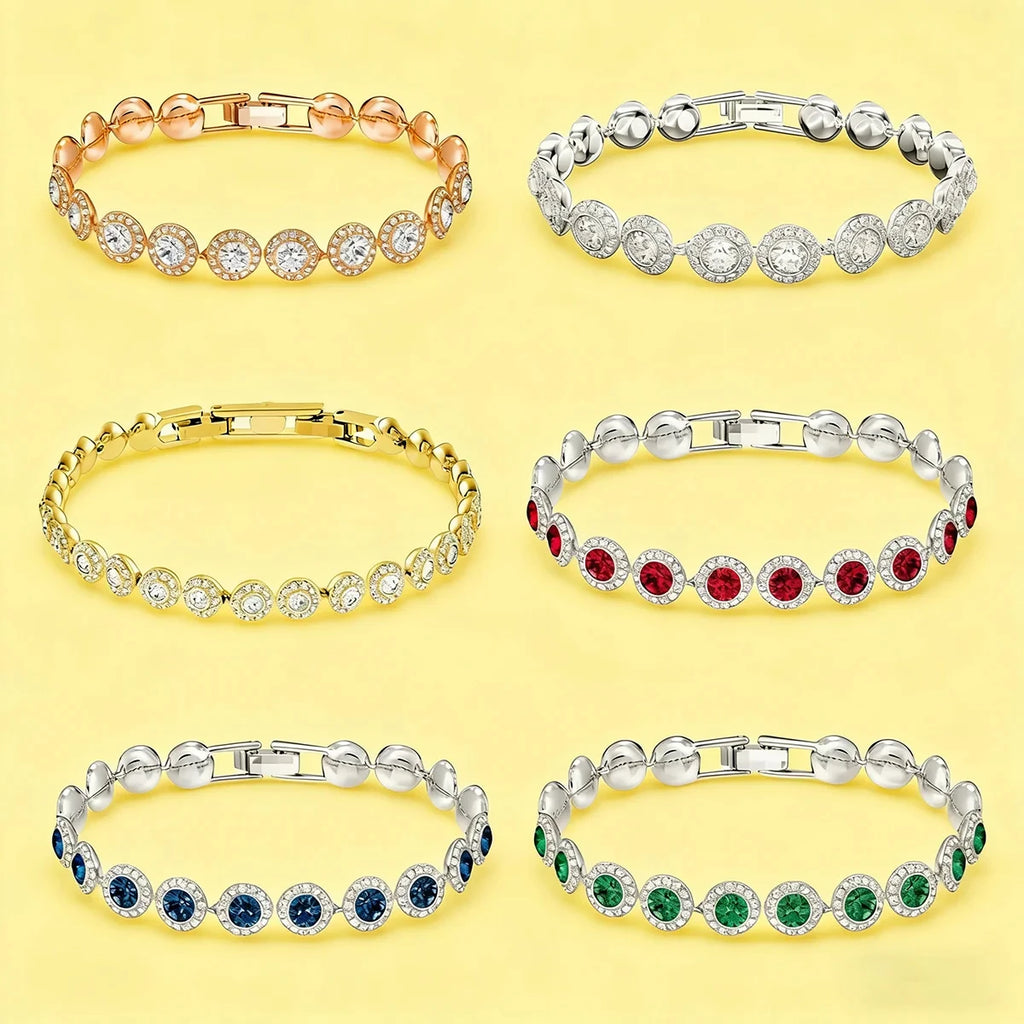 Luxury Jewelry for Women, Fashionable Colored Gemstone Necklaces, Bracelets, Earrings, Banquet Party Gift