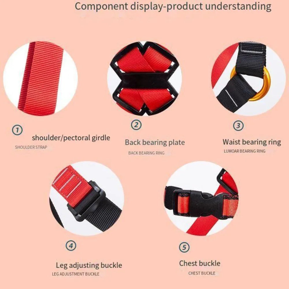 Children Safety Belt Outdoor Rock Climbing Outdoor Expand Training Full Body Harness for Kids Protective Climbing Accessories