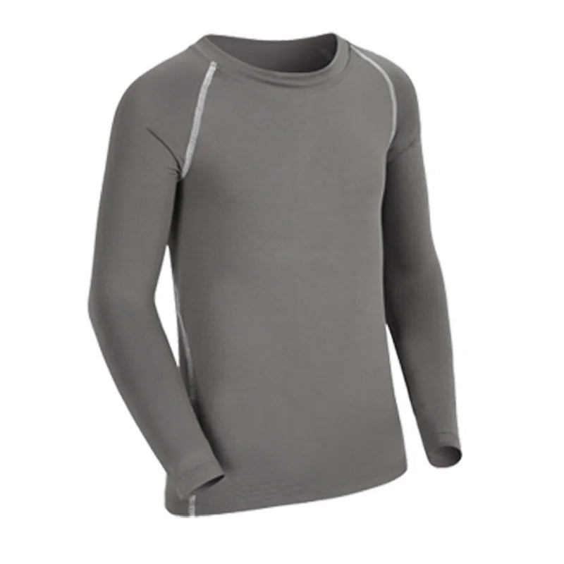 Kids Children Boy Girl Sport Running Long T Shirt Fitness Basketball Football Gym Sportswear Soccer Hiking Undershirt Jerseys 28