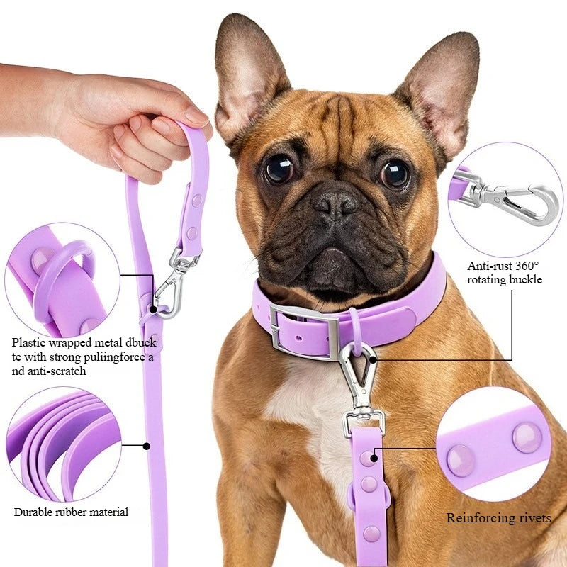 Pet Leash Anti-slip Breathable Collar Drawstring Chest Back Garbage Bag Storage Set Pet Travel Harnesses Supplies Accessories
