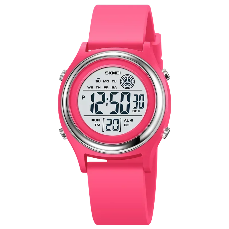 SKMEI 2094 Luxury Womens Digital Wristwatch Stopwatch Lady Waterproof Shockproof Back Light Countdown Watches for Women Reloj