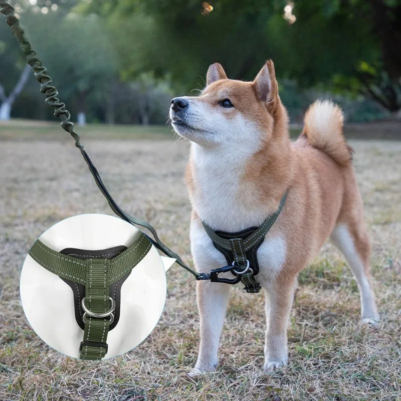 New High-quality Collars Harnesses Leather Dog Leash for Large Medium and Small Dogs Walking Harness Vest-style Pet Supplies