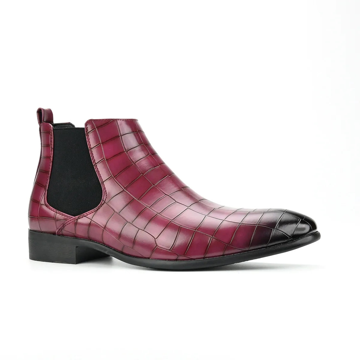 Men's Short Boots Winter Men's High-top Chelsea Boot New Small Square Head Fashion Men's Shoes Versatile Ankle Boots