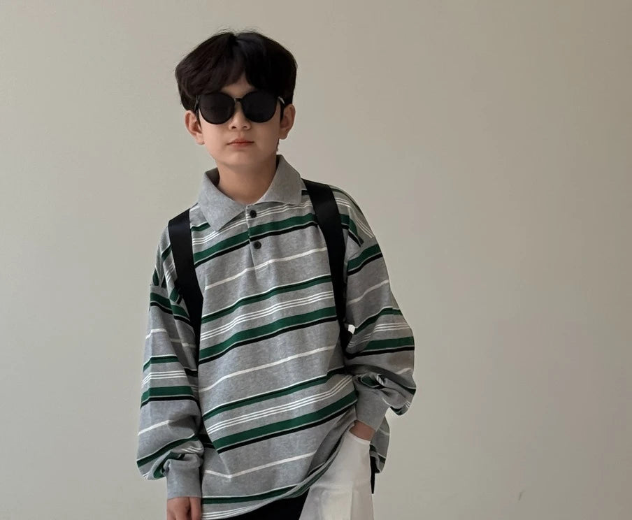 Kids Shirt Clothing Unisex Striped Long Sleeve Tops children Casual Wear Toddler Boys Girls Children Outfit  Autumn Costumes