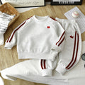 Children Clothing Sweatshirt Set New Autumn Baby Boy Girls Puppy Embroidery Long Sleeves Pullover Tops+Pants 2Pcs Kids Tracksuit
