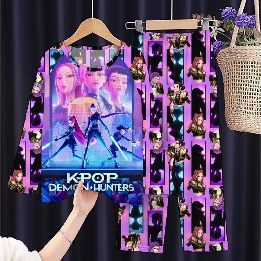 Full Sleeve Girls Pajamas Sets Pyjamas Kids 2Pcs Homewear Children's Sleepwear for Boys Baby Pajamas Teens Cosplay Nightwear