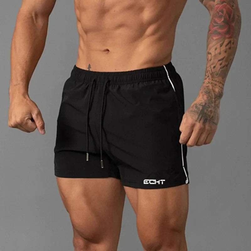 Men's Sportswear Breathable Quick Drying Bodybuilding Shorts Men's Gym Training Male Athletes Beach Shorts