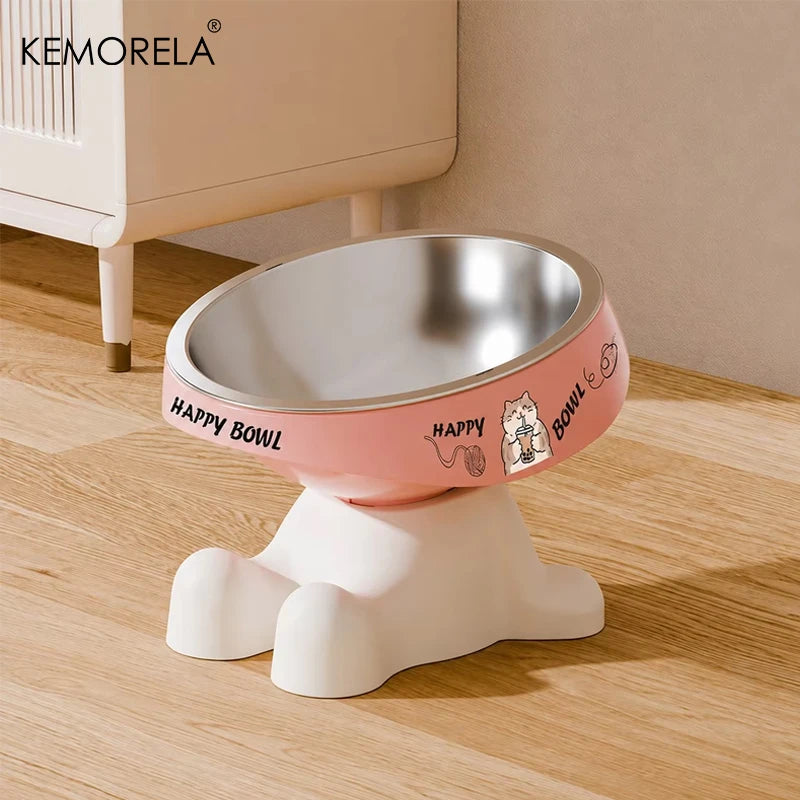 2026 Cute Elevated Pet Feeding Bowl,Elevated Neck Protection Anti-Slip Pet Bowl, Suitable for Medium And Small Dogs Cat Drinking