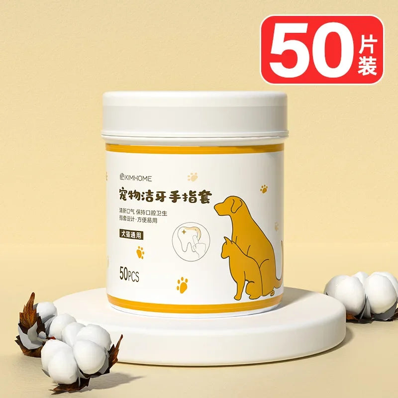 Pet Cleaning Finger Cots, Teeth , Dog Brushing, Tooth  Wipes