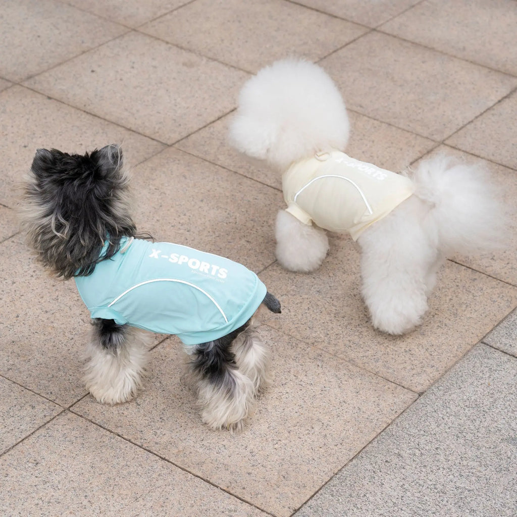 Pet Dog Shirt Summer Clothes for Small Medium Dogs Clothing Polyester Reflective Sports T-shirt Tank Top Puppy Cat Vest Yorkie