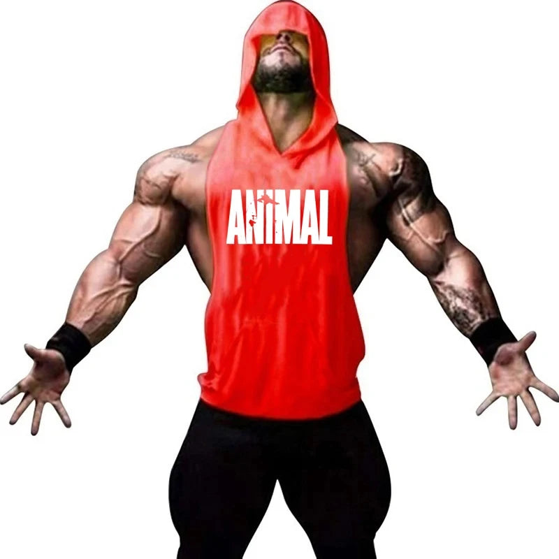 Men's Vest Sleeveless Sweatshirt Gym Top Men Man Sleeveless Shirt Bodybuilding Fitness Clothing T-shirt Singlets Singlet Clothes