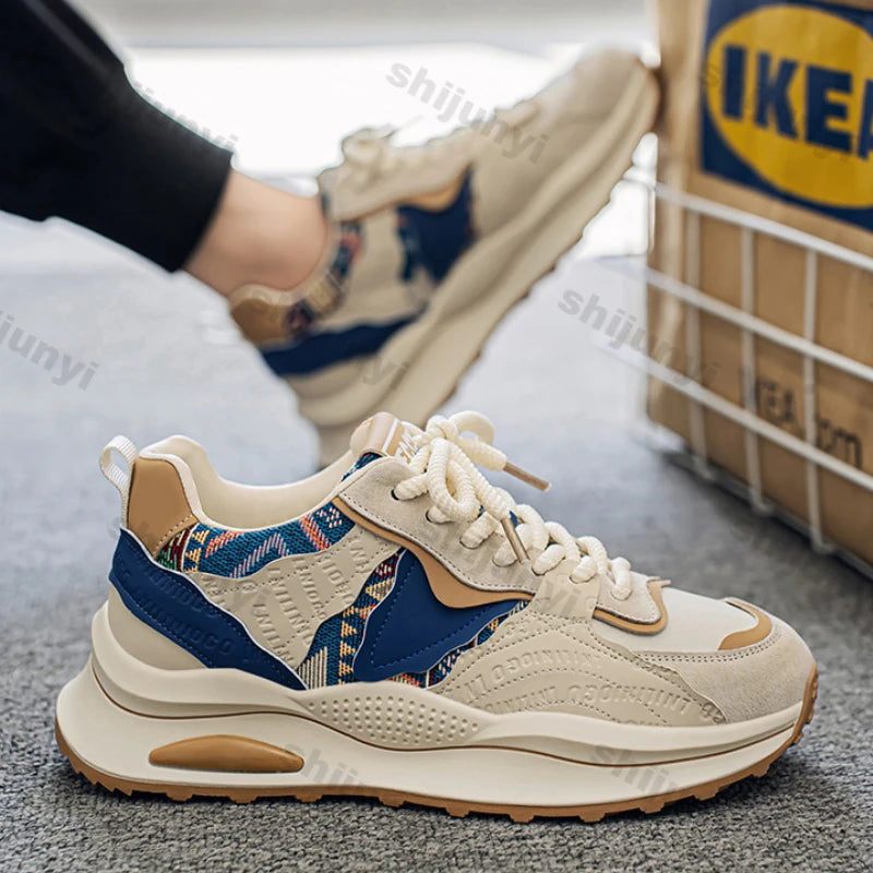 Men's Shoes 2025 Spring New Fashion Casual Shoes Men Comfort Platform Man Anti-slip Wear-resistant Sport Shoes Zapatillas Hombre