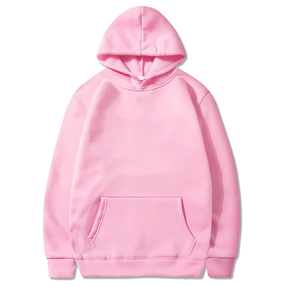 Spring Autumn Fashion Men's Women's Hoodie Casual Hoodies Pullovers Sweatshirts Men's Top Solid Color Hoodies Sweatshirt Male