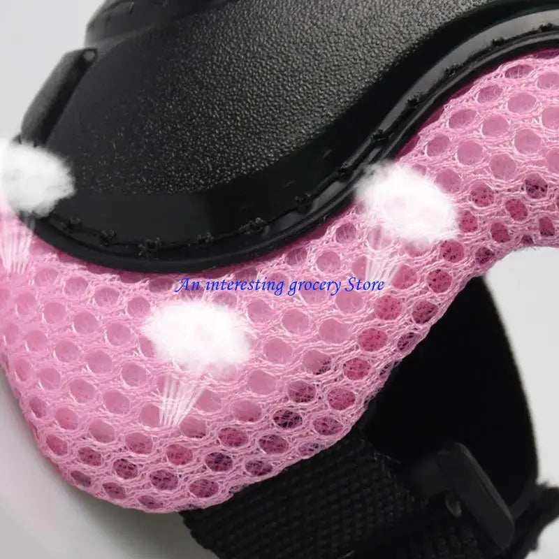 652D 6Pcs Kids Outdoor Sport Gear Set for Roller Skating Scooter Skateboard Cycling with Skating Knee Guard Elbow Hand Pad