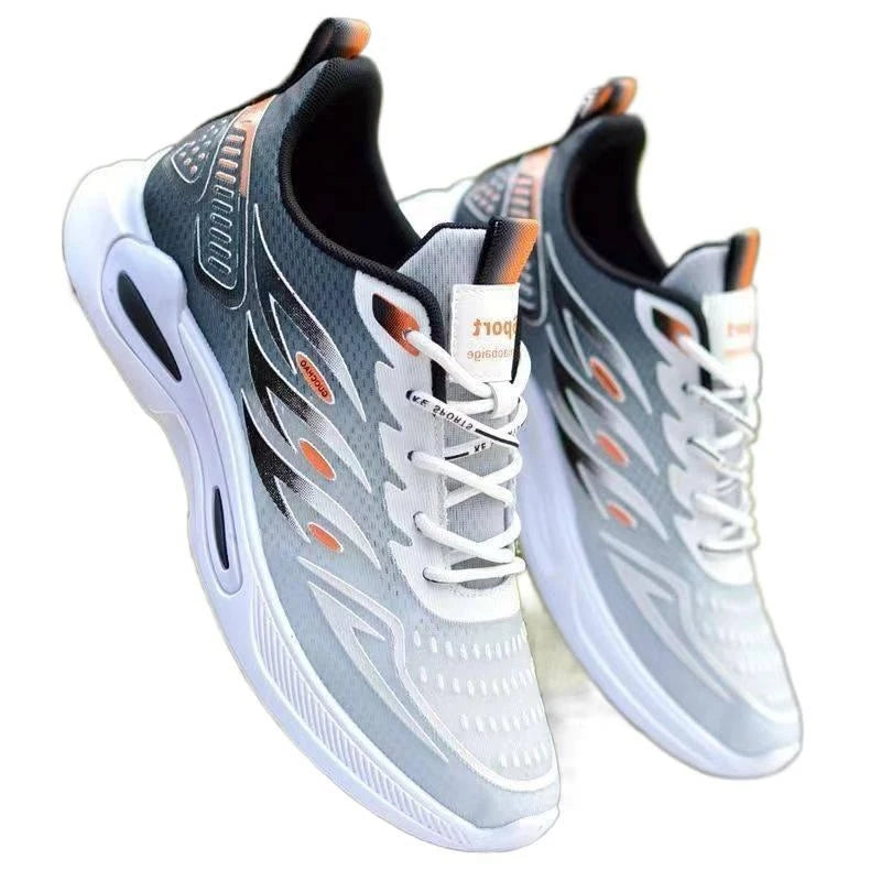 Men's sports running shoes breathable anti slip casual sneaker outdoor walking shoes for male students and men