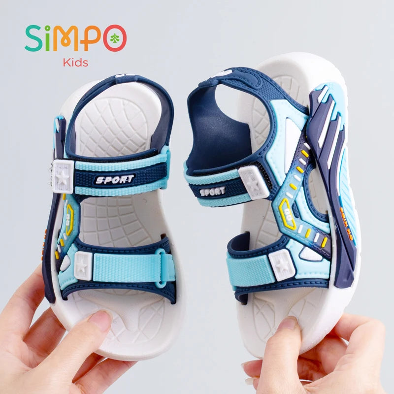 Sports Style Sandals For Students Boys & Girls Soft Bottom Casual Beach Shoes Kids‘ Toddler Sandals Summer