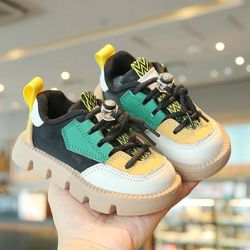 Kids Sports Shoes Spring Autumn 1-6 Years Children Casual Outdoor Sneakers Boys Girls Soft Sole Breathable Running Shoes 21-30