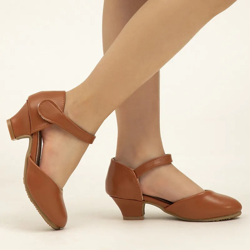 New Elegant Kids High Heels Fashion Stage Performance Princess Shoes for Girls Sweet Versatile Children Fashion Causal Sandals