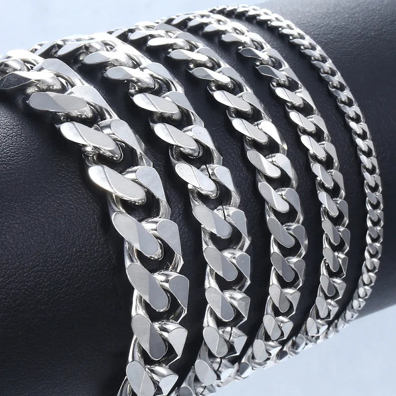 Trendy Chain Bracelet for Men Classic Stainless Steel Jewelry Gift for Men And Women