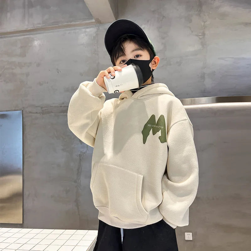 High Quality New Style Children Fashion Hoodies for Boys Casual Sweatshirt School Kids Spring Clothing Outfit Tops Age 5-14 Y