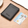 Men Bussiness Wallet Short Skin Wallets Purses PU Leather Money Clips Thin Wallet For Men Purses ID Card Holder Fashion