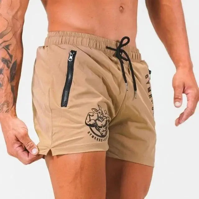 Sports Shorts Men Gym Workout Running Shorts Bodybuilding Joggers Summer Fitness Training Jogging Short Pants Male Beach pants