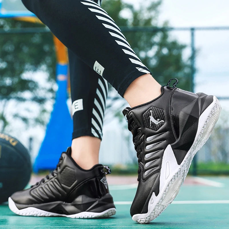 Parent-child high-quality sports shoes four seasons soft sole anti-slip basketball shoes fashion men's light breathable sneakers