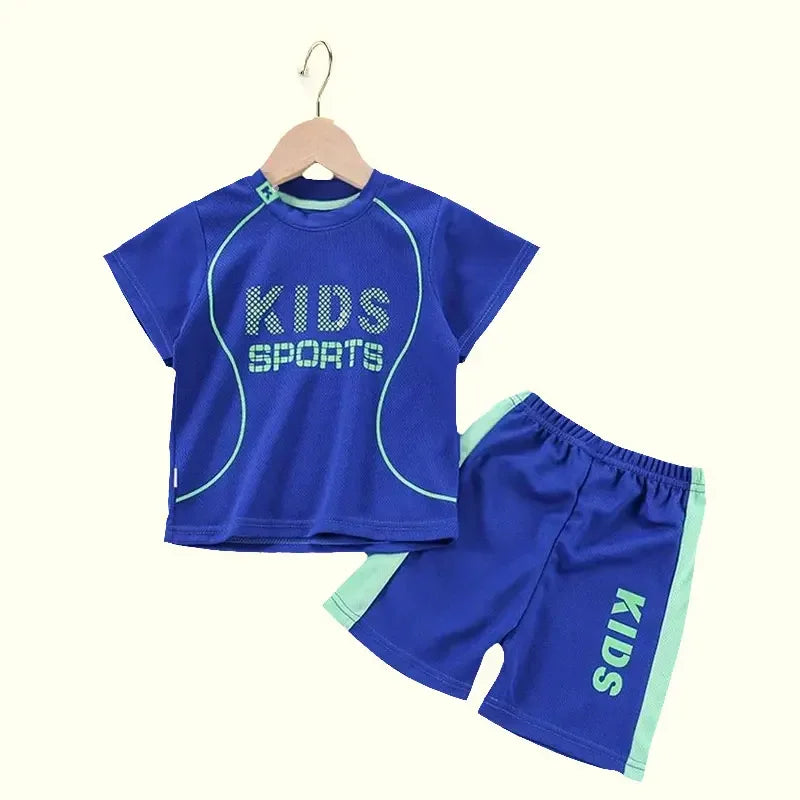 Sports Children's Sets Quick Drying T-shirt Shorts Sportswear Basketball Suits Kids Clothes Breathable Summer Children Clothing