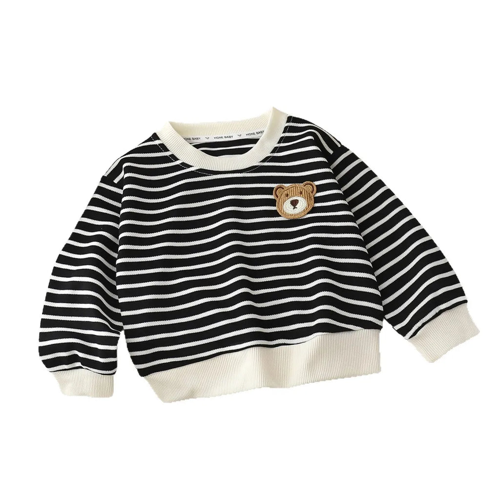 Children's Sweatshirt Kids Clothes Boys Girls T-shirt Elastic Sweater Long Sleeve Pullover Tops Baby Children Clothing