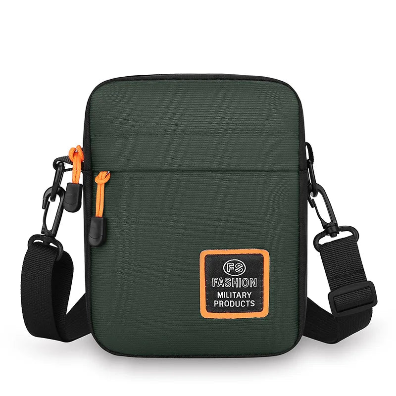 Men's Business Shoulder Bag Casual Man's Messenger Bag Durable Male Handbag Waterproof Oxford Cloth Bag Mini Mobile Phone Bags