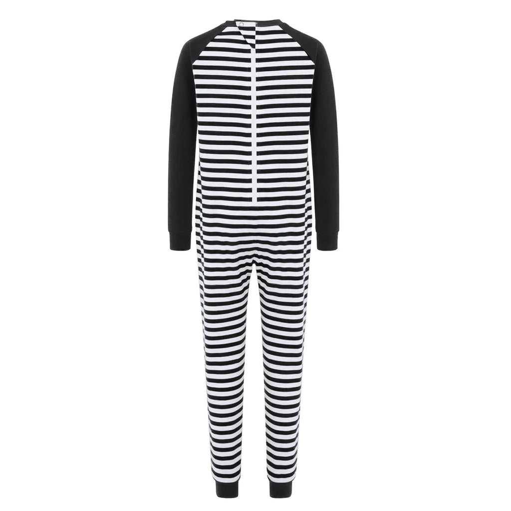 Kid Boys Girls Special Needs Jumpsuit Adaptive Clothing Long Sleeve Full Length Anti-Strip Back Zipper Stripes Rompers One-piece