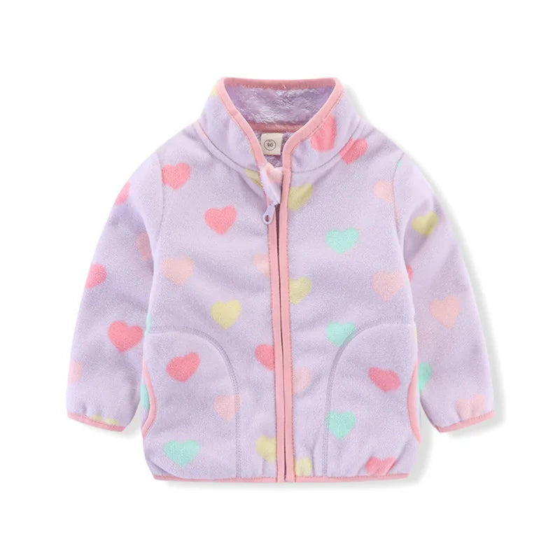 Boys Girls Autumn Winter Hooded Jacket Toddler Long Sleeve Zipper Outwear with Print Costume Baby Clothing New Arrivals