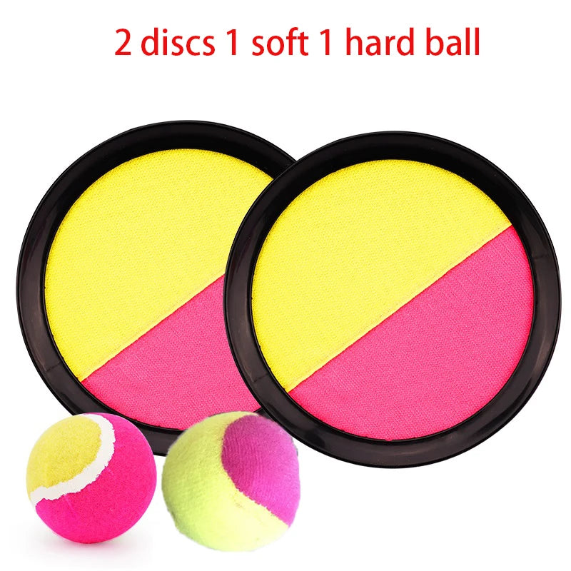 1Set Kids Sucker Sticky Ball Toy Outdoor Sports Catch Ball Game Set Throw And Catch Parent-Child Interactive Outdoor Toys