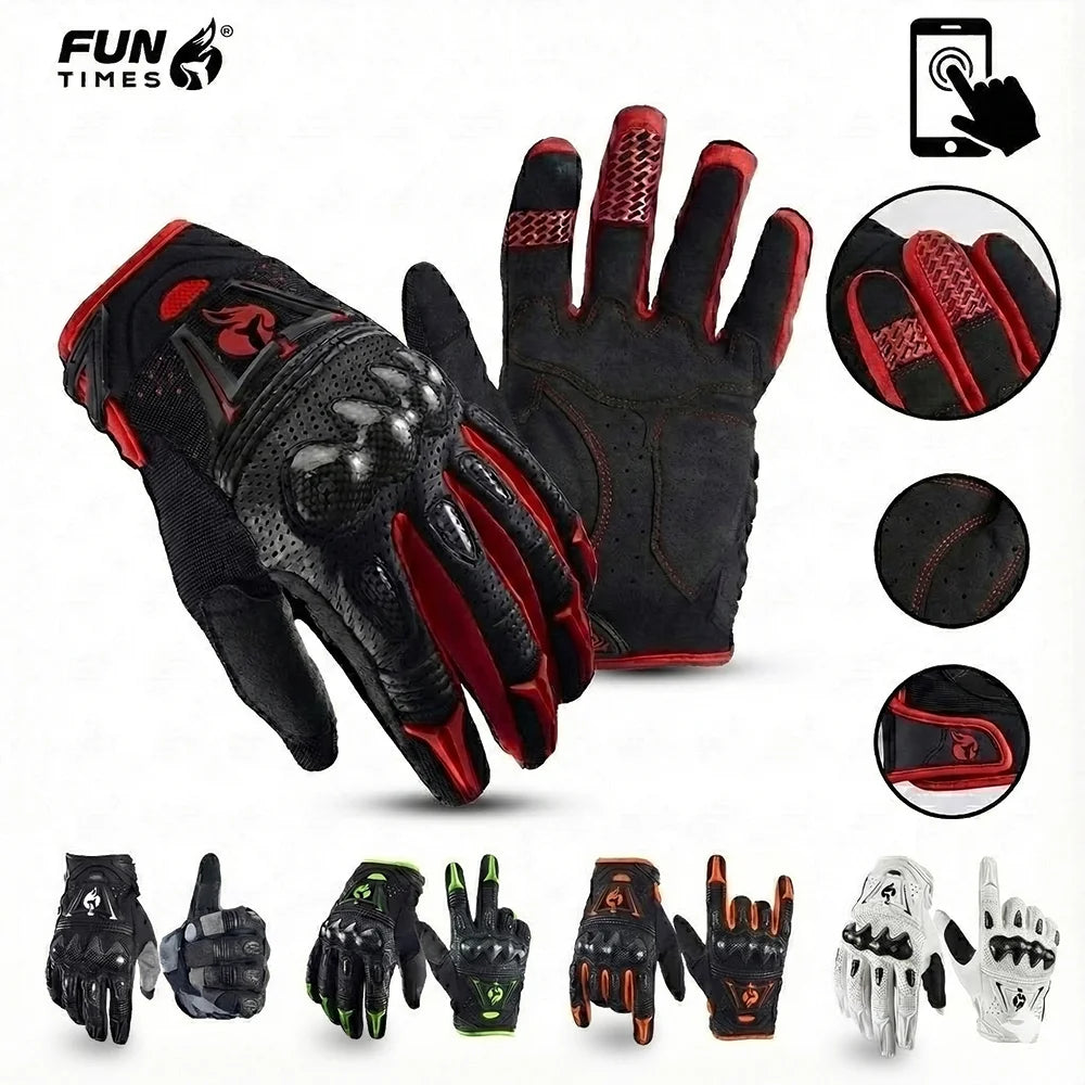AIR Bomber Gloves Motocross Guantes MX BMX Dirt Bike Off-road Moto Enduro Riding Cycling ATV UTV Luvas For Men Touch Screen