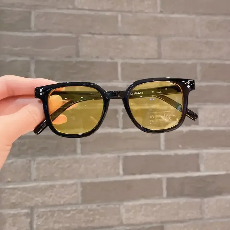 Children Sunglasses Vintage Square UV400 Sun Glasses Outdoor Cute Girl  Boy  Fashion Glasses Protection Classic Kids Sunglasses