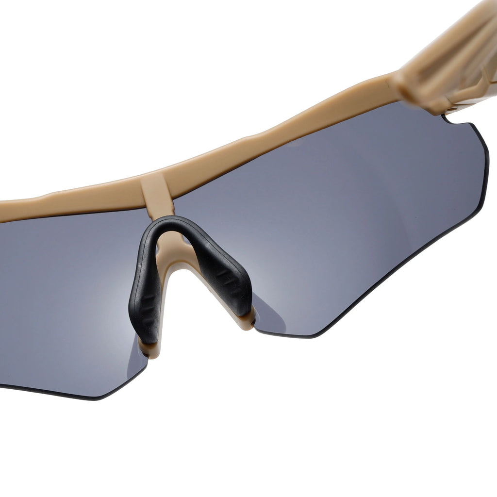 Sports Sunglasses for Men 5 Interchangeable Lenses UV400 Sun Glasses with Case for Outdoor Cycling Fishing