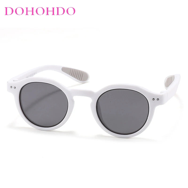 3-12 Years Kids Sunglasses Fashion Children Polarized Sun Glasses Boys Girls Glasses Silicone Safety Baby Shades UV400 Eyewear