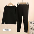 2-Piece Children's Thermal Underwear Suit boys' Autumn Clothes And Trousers Padded Cotton Sweater Girls' Casual Joker Home Cloth