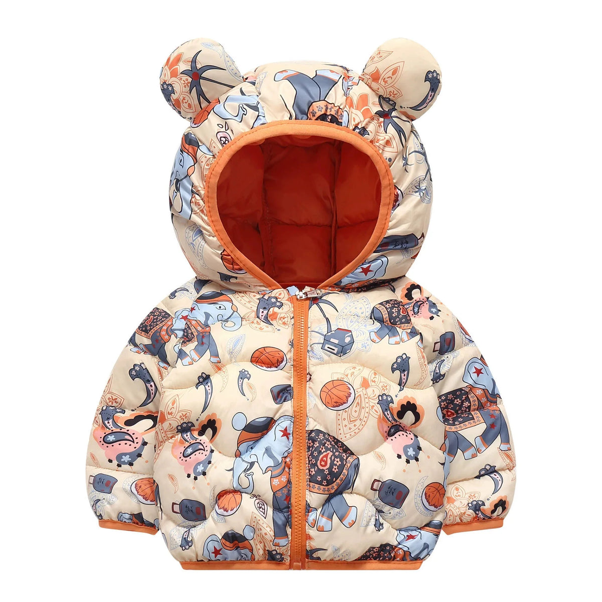 Children's Coat Baby Cartoon Jacket Boys Hooded Clothing Girls Warm Winter Clothes Toddler Kids Outerwear