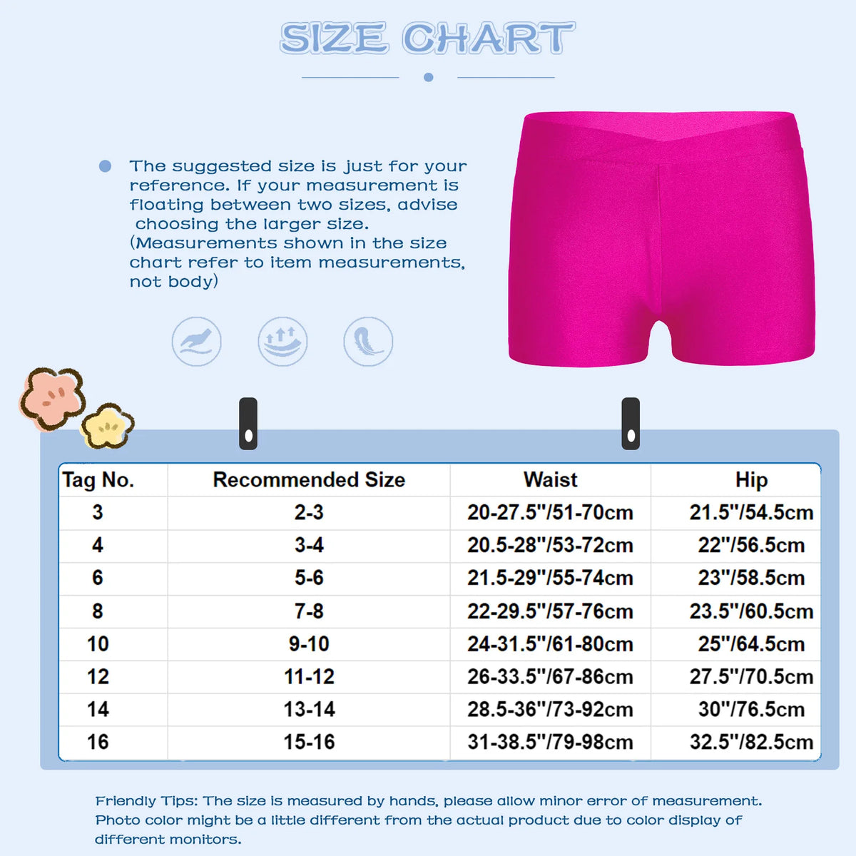 3-16Y Kids Girls Low Rise Sports Shorts Yoga Ballet Dance Gymnastic Leggings Workout Fitness Boy-cut Bottoms Dancewear Swimwear
