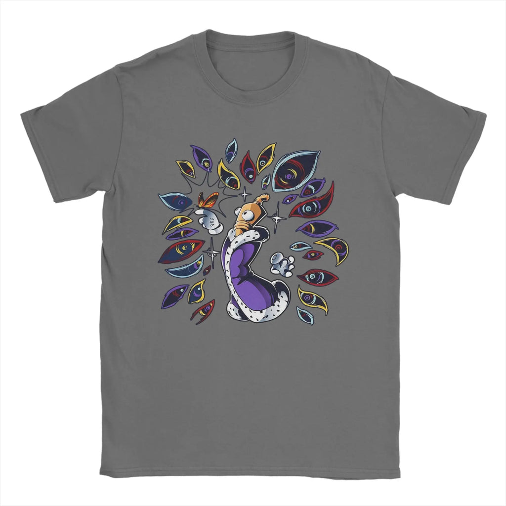 Men T-Shirts Kinger Cartoon Digitals Circus Funny Pure Cotton Tees Short Sleeve T Shirts O Neck Clothing Summer