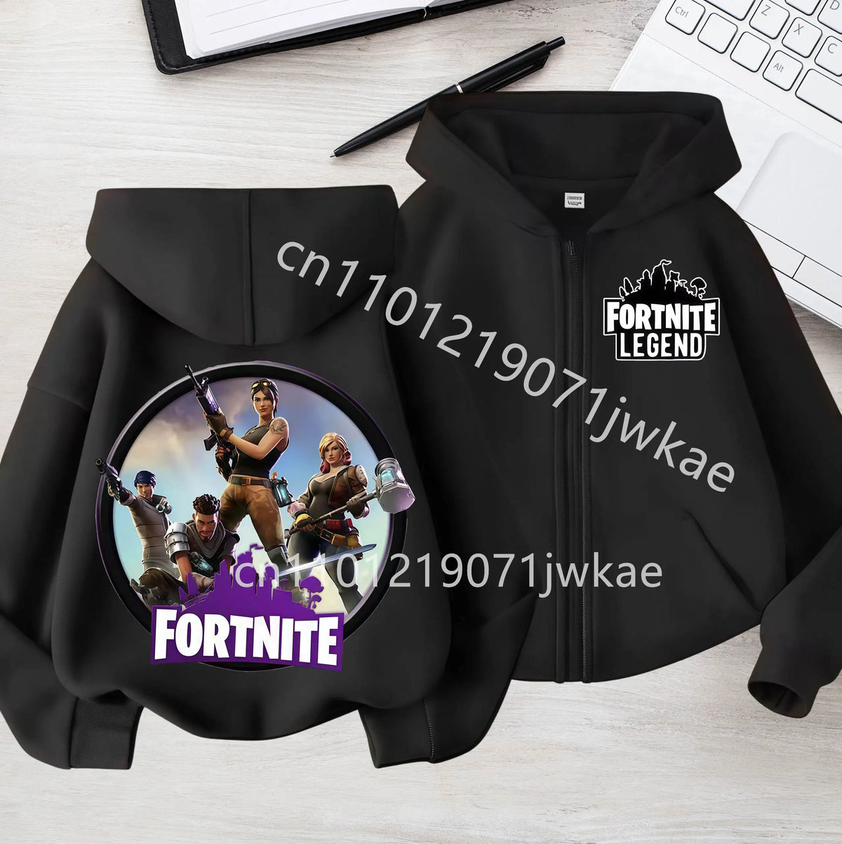 Kids Boys Coat Jackets 2026 Spring Children Clothing New Fortnites Child Zip-up Hoodie Cartoon Anime Hoodies Casual Breathable