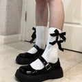 Women Socks Spring Summer White Japanese Cute Kawaii Harajuku Sweet Style Lolita Bowknot Female Short Crew Socks Girl Gift Soks