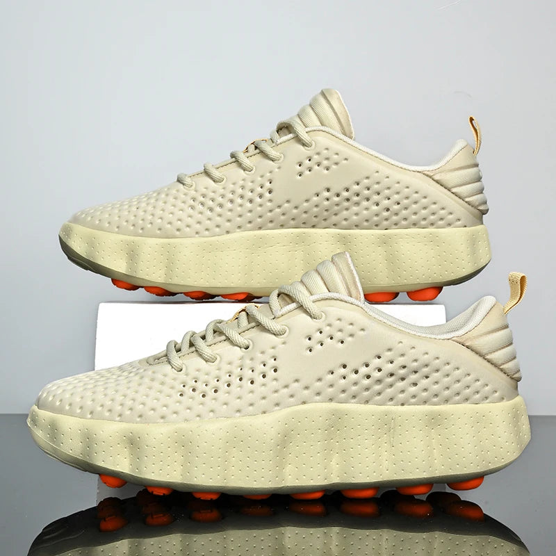 Men Comfortable Running Shoes Breathable Thick Sole Non-slip Casual Sports Shoes Cushioning Outdoor Walking Sneakers for Women