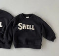 Kid Loose Fashion Letter Sports Sweatshirts Sweet Girl Comfortable Loose Autumn All-match Cotton Tops Boy Simple Clothes